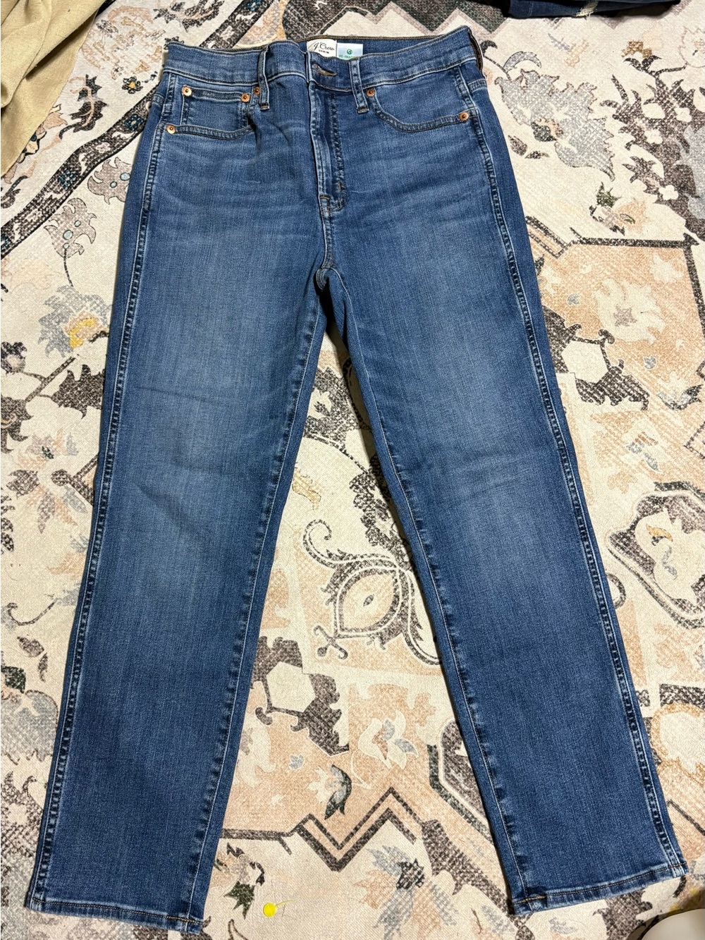 J. Crew Medium Blue Straight-Leg Women's Jeans